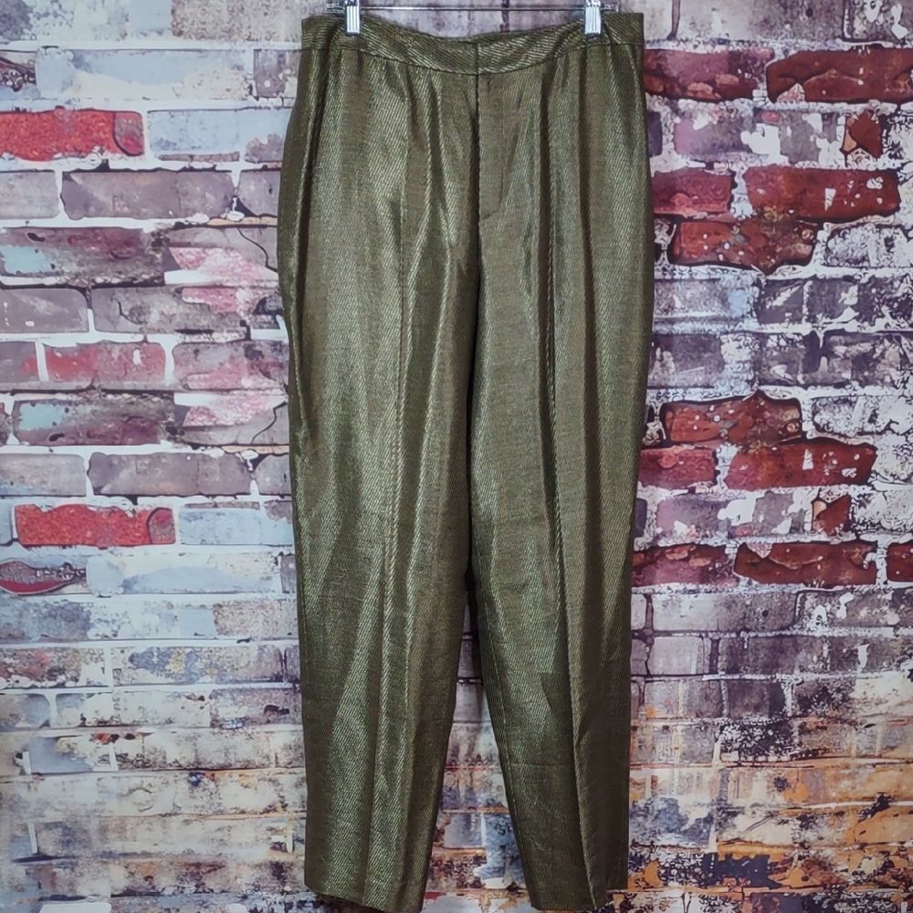 Linda Allard Ellen Tracy Bronze Dress Pants